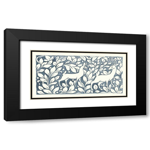 Forest Life X Black Modern Wood Framed Art Print with Double Matting by Thomas, Miranda