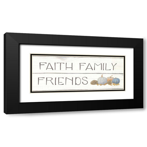 Beautiful Bounty III Faith Family Friends Black Modern Wood Framed Art Print with Double Matting by Wiens, James