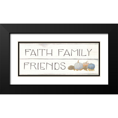 Beautiful Bounty III Faith Family Friends Black Modern Wood Framed Art Print with Double Matting by Wiens, James