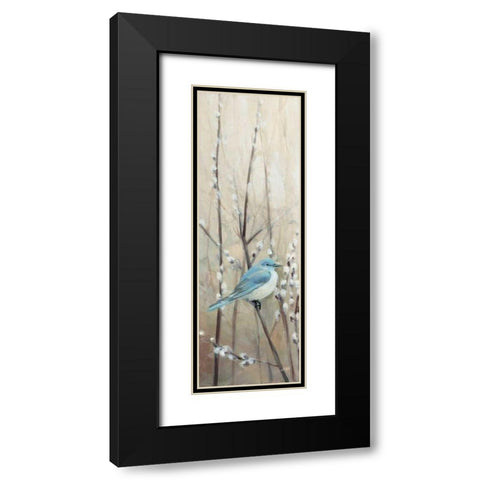 Pretty Birds Neutral II Black Modern Wood Framed Art Print with Double Matting by Purinton, Julia