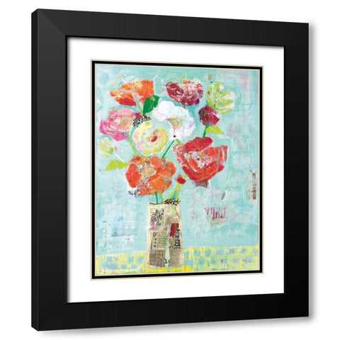 Jersey Queen Black Modern Wood Framed Art Print with Double Matting by Day, Kellie