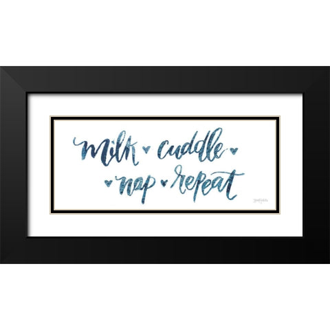 Sweet Baby Boy III Black Modern Wood Framed Art Print with Double Matting by Jackson, Jenaya