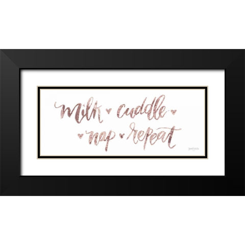 Sweet Baby Girl III Black Modern Wood Framed Art Print with Double Matting by Jackson, Jenaya