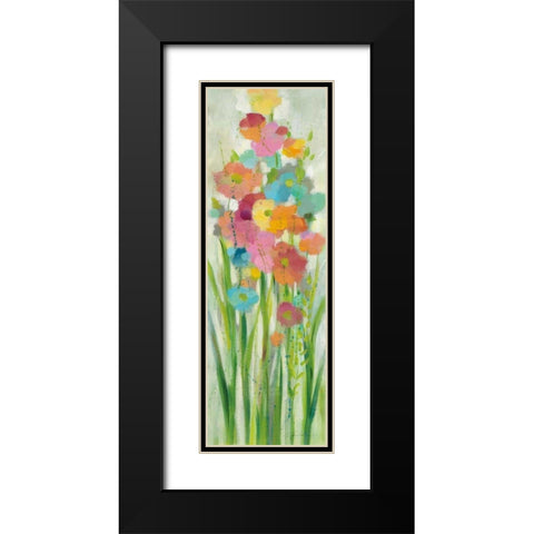 Long Stem Bouquet I Black Modern Wood Framed Art Print with Double Matting by Vassileva, Silvia