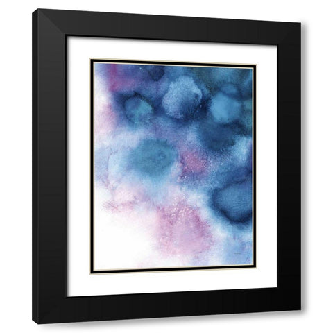 Nebula II Black Modern Wood Framed Art Print with Double Matting by Urban, Mary