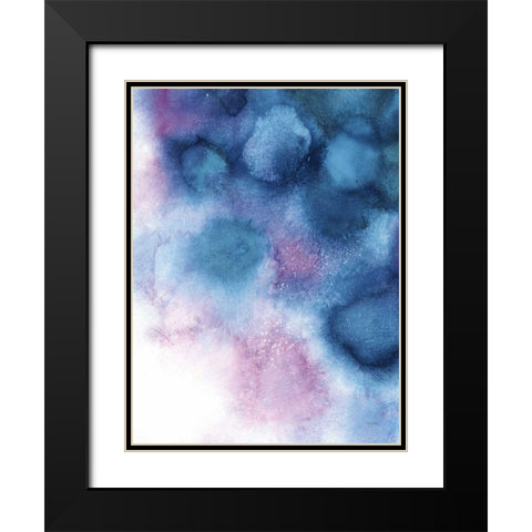 Nebula II Black Modern Wood Framed Art Print with Double Matting by Urban, Mary