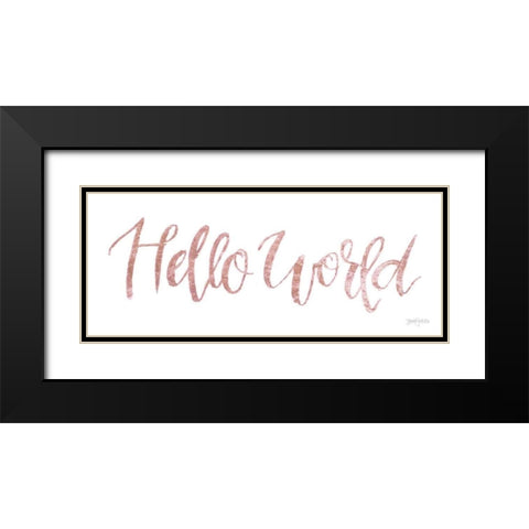 Sweet Baby Girl I Pink Black Modern Wood Framed Art Print with Double Matting by Jackson, Jenaya