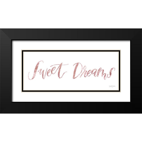 Sweet Baby Girl II Pink Black Modern Wood Framed Art Print with Double Matting by Jackson, Jenaya