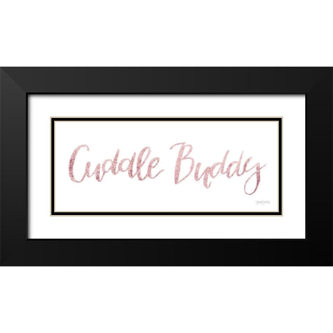 Sweet Baby Girl VI Pink Black Modern Wood Framed Art Print with Double Matting by Jackson, Jenaya