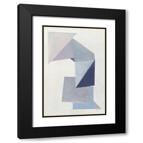 Paper Trail Black Modern Wood Framed Art Print with Double Matting by Schick, Mike