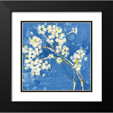 Live Dark Blue Black Modern Wood Framed Art Print with Double Matting by Day, Kellie