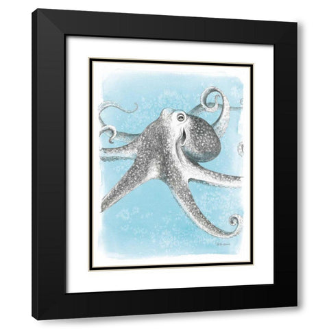Coastal Sea Life II Black Modern Wood Framed Art Print with Double Matting by Grove, Beth