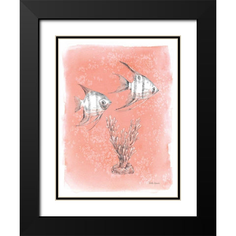 Coastal Sea Life III Black Modern Wood Framed Art Print with Double Matting by Grove, Beth