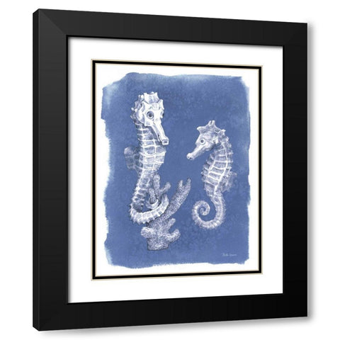 Coastal Sea Life V Black Modern Wood Framed Art Print with Double Matting by Grove, Beth