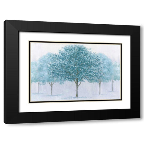 Peaceful Grove Black Modern Wood Framed Art Print with Double Matting by Wiens, James