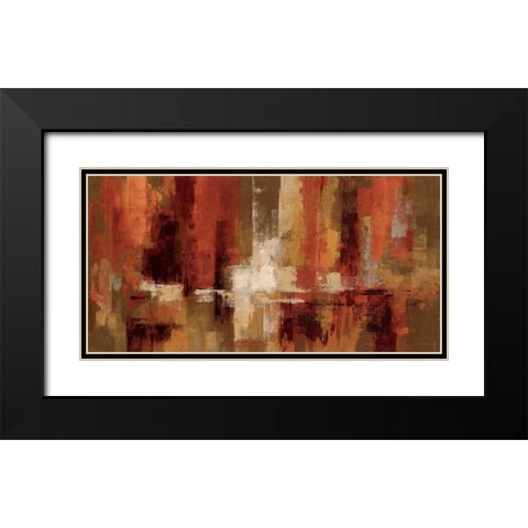 Castanets Black Modern Wood Framed Art Print with Double Matting by Vassileva, Silvia