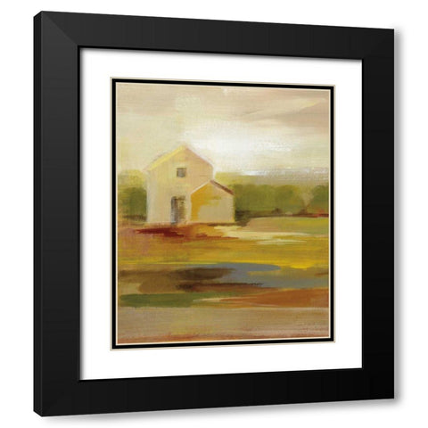 Hillside Barn I v2 Black Modern Wood Framed Art Print with Double Matting by Vassileva, Silvia