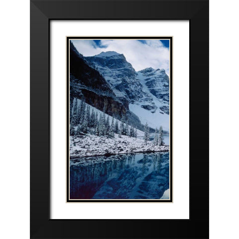 Moraine Lake Panel I Black Modern Wood Framed Art Print with Double Matting by Audit, Lisa