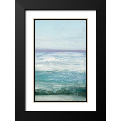 Azure Ocean IV Black Modern Wood Framed Art Print with Double Matting by Purinton, Julia