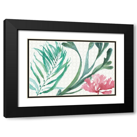 Mixed Greens XVIII Black Modern Wood Framed Art Print with Double Matting by Audit, Lisa