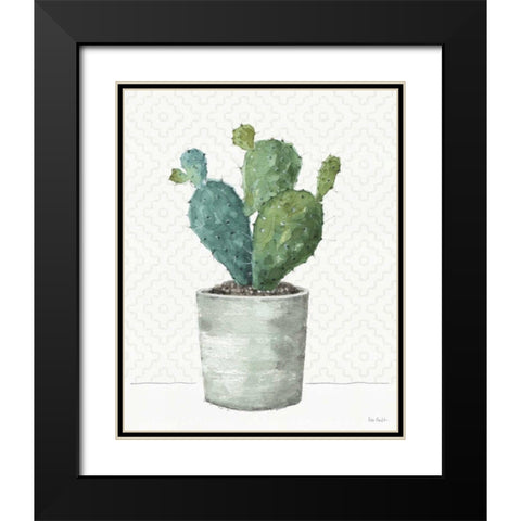 Mixed Greens XLI Black Modern Wood Framed Art Print with Double Matting by Audit, Lisa