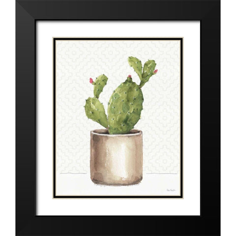Mixed Greens XLII Black Modern Wood Framed Art Print with Double Matting by Audit, Lisa