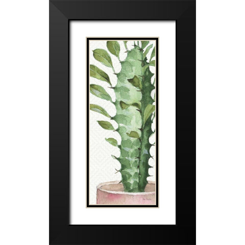 Mixed Greens XLIV Black Modern Wood Framed Art Print with Double Matting by Audit, Lisa
