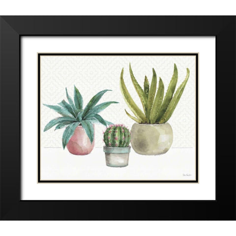 Mixed Greens XLV Black Modern Wood Framed Art Print with Double Matting by Audit, Lisa