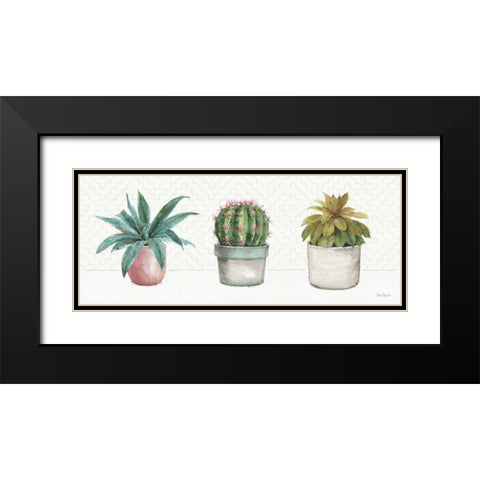 Mixed Greens XLVII Black Modern Wood Framed Art Print with Double Matting by Audit, Lisa