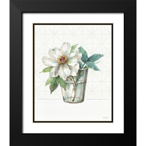 Mixed Greens LVIII Black Modern Wood Framed Art Print with Double Matting by Audit, Lisa