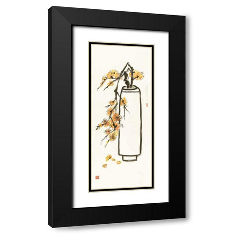 Honey Blossom Black Modern Wood Framed Art Print with Double Matting by Paschke, Chris