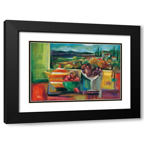 View Through the Window Crop Black Modern Wood Framed Art Print with Double Matting by Vassileva, Silvia