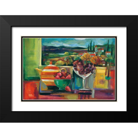 View Through the Window Crop Black Modern Wood Framed Art Print with Double Matting by Vassileva, Silvia