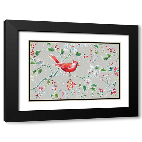 Holiday Wings I Black Modern Wood Framed Art Print with Double Matting by Brissonnet, Daphne