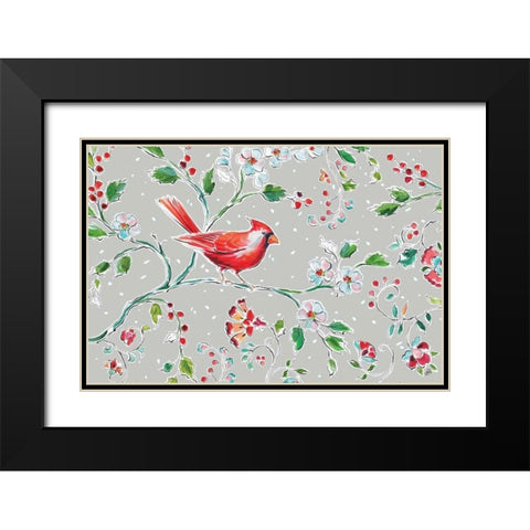 Holiday Wings I Black Modern Wood Framed Art Print with Double Matting by Brissonnet, Daphne