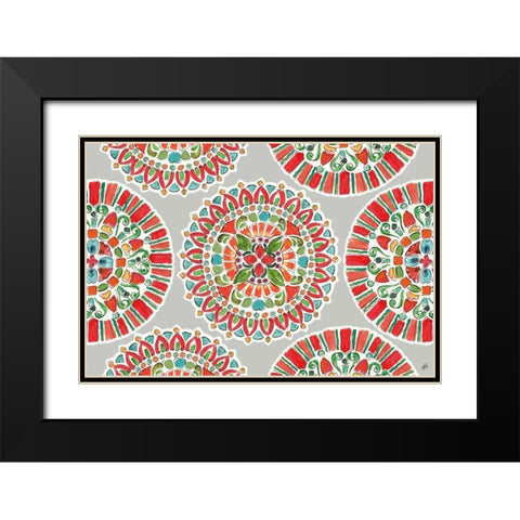 Holiday Wings VII Black Modern Wood Framed Art Print with Double Matting by Brissonnet, Daphne