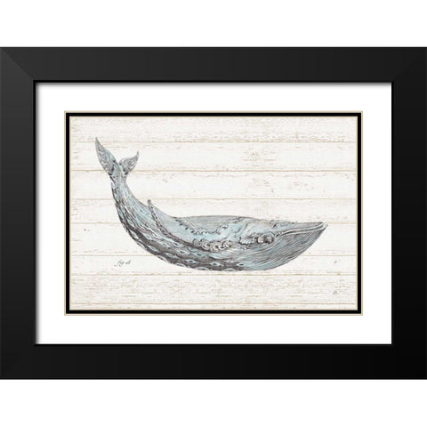 Underwater Life I Blue Black Modern Wood Framed Art Print with Double Matting by Brissonnet, Daphne