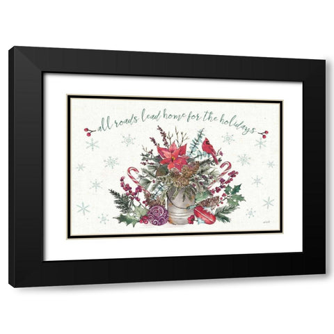 Seasonal Charm I Black Modern Wood Framed Art Print with Double Matting by Tavoletti, Anne