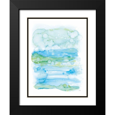 Drifting By I Black Modern Wood Framed Art Print with Double Matting by Averinos, Melissa