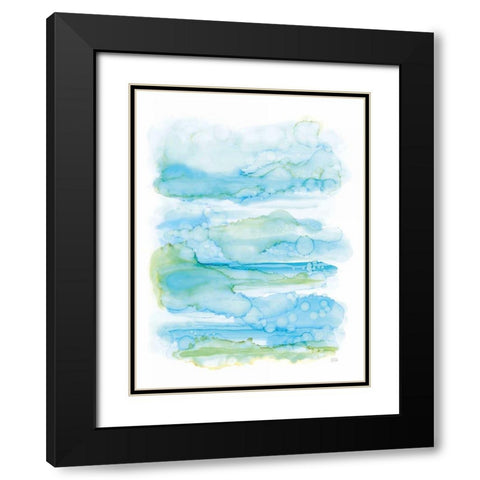 Drifting By II Black Modern Wood Framed Art Print with Double Matting by Averinos, Melissa