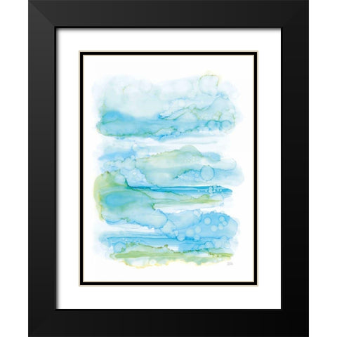 Drifting By II Black Modern Wood Framed Art Print with Double Matting by Averinos, Melissa