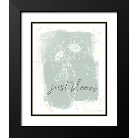 Organic Lines II Black Modern Wood Framed Art Print with Double Matting by Pertiet, Katie