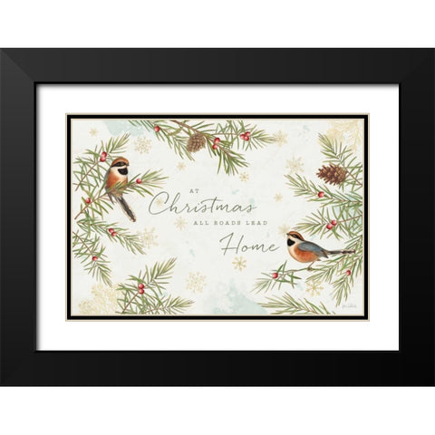 Christmas Tradition I Black Modern Wood Framed Art Print with Double Matting by Pertiet, Katie