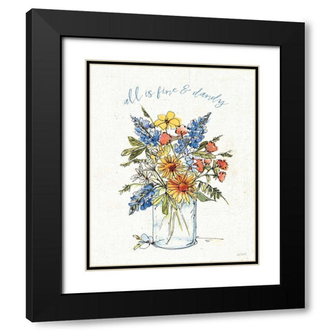 Texas Bluebonnet II Black Modern Wood Framed Art Print with Double Matting by Tavoletti, Anne