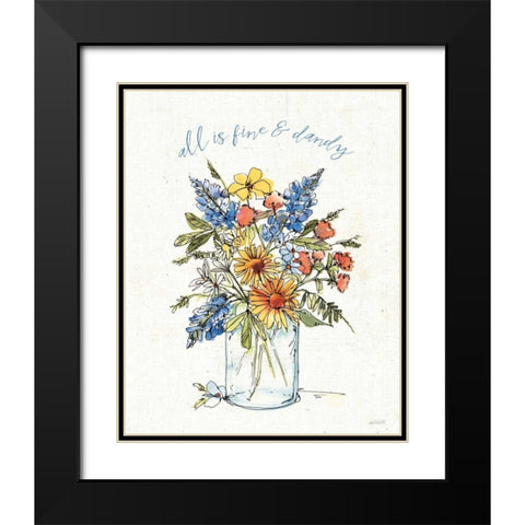 Texas Bluebonnet II Black Modern Wood Framed Art Print with Double Matting by Tavoletti, Anne
