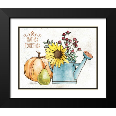 October Garden I Black Modern Wood Framed Art Print with Double Matting by Grove, Beth