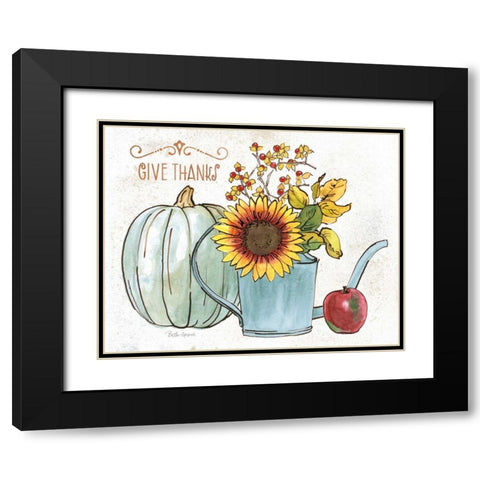 October Garden III Black Modern Wood Framed Art Print with Double Matting by Grove, Beth