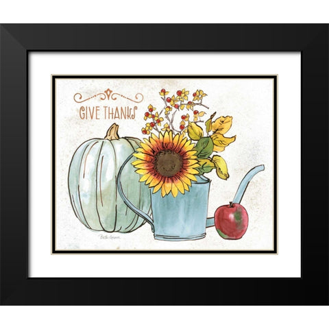 October Garden III Black Modern Wood Framed Art Print with Double Matting by Grove, Beth