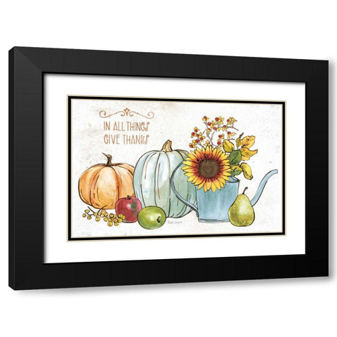 October Garden XIII Black Modern Wood Framed Art Print with Double Matting by Grove, Beth