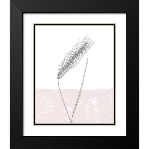 Rye Black Modern Wood Framed Art Print with Double Matting by Adams, Sarah